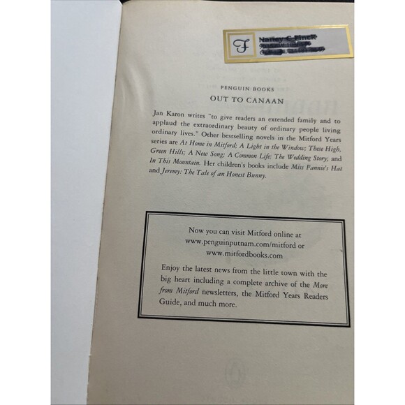 Jan Karon Book Lot 5 : Out of Canaan And A Common Life - Picture 7 of 15